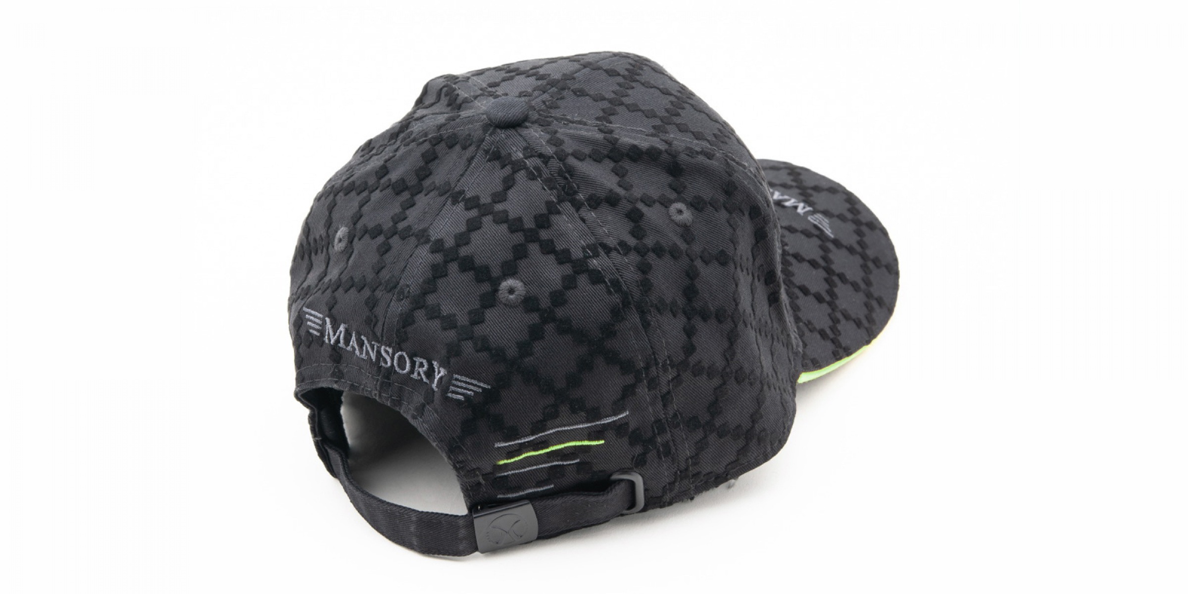 Baseballcap full flock Black/Green | Mansory