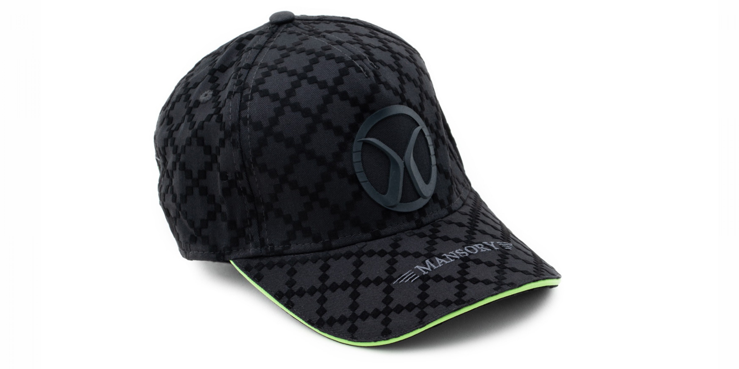 Baseballcap full flock Black/Green | Mansory