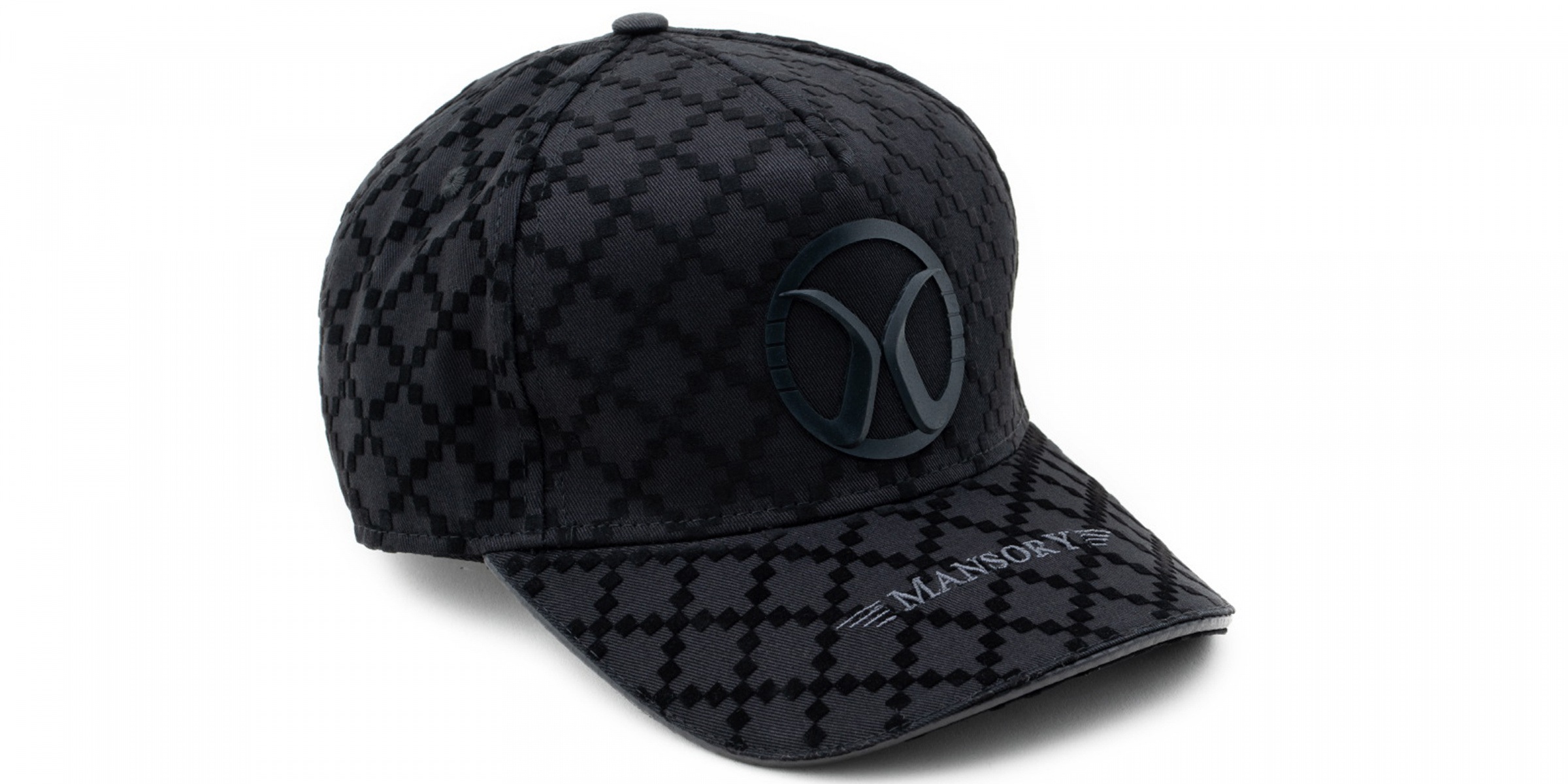 Baseballcap full flock Black / Carbon | Mansory