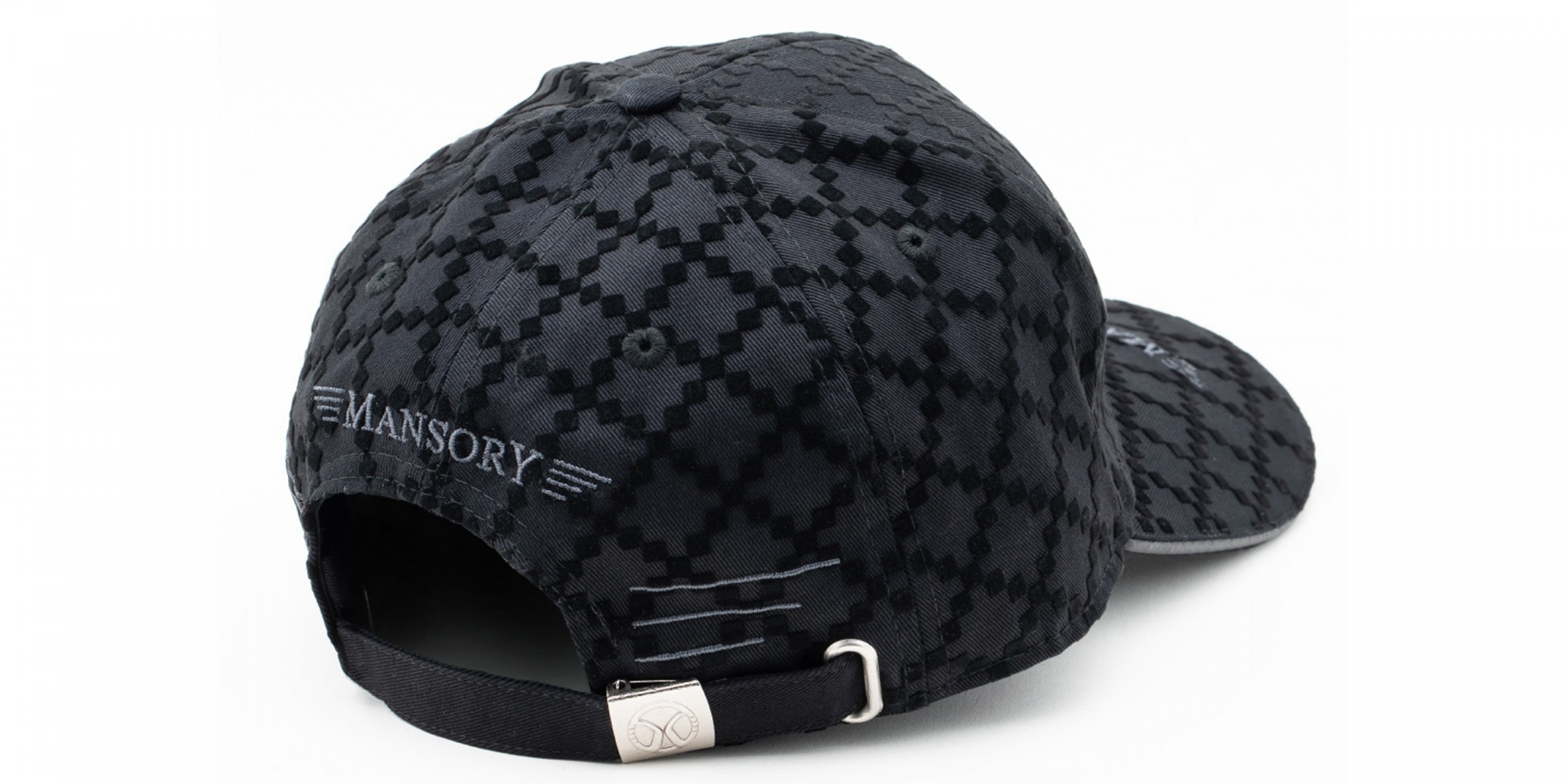 Baseballcap full flock Black / Carbon | Mansory